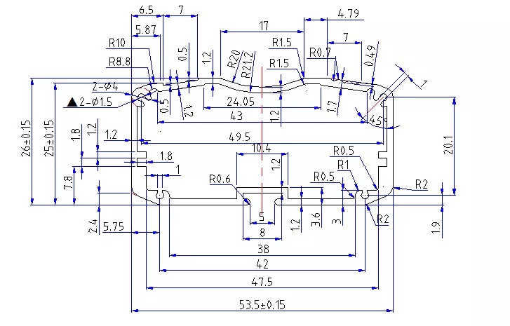 53×26mm Aluminum Communication Module Enclosure
